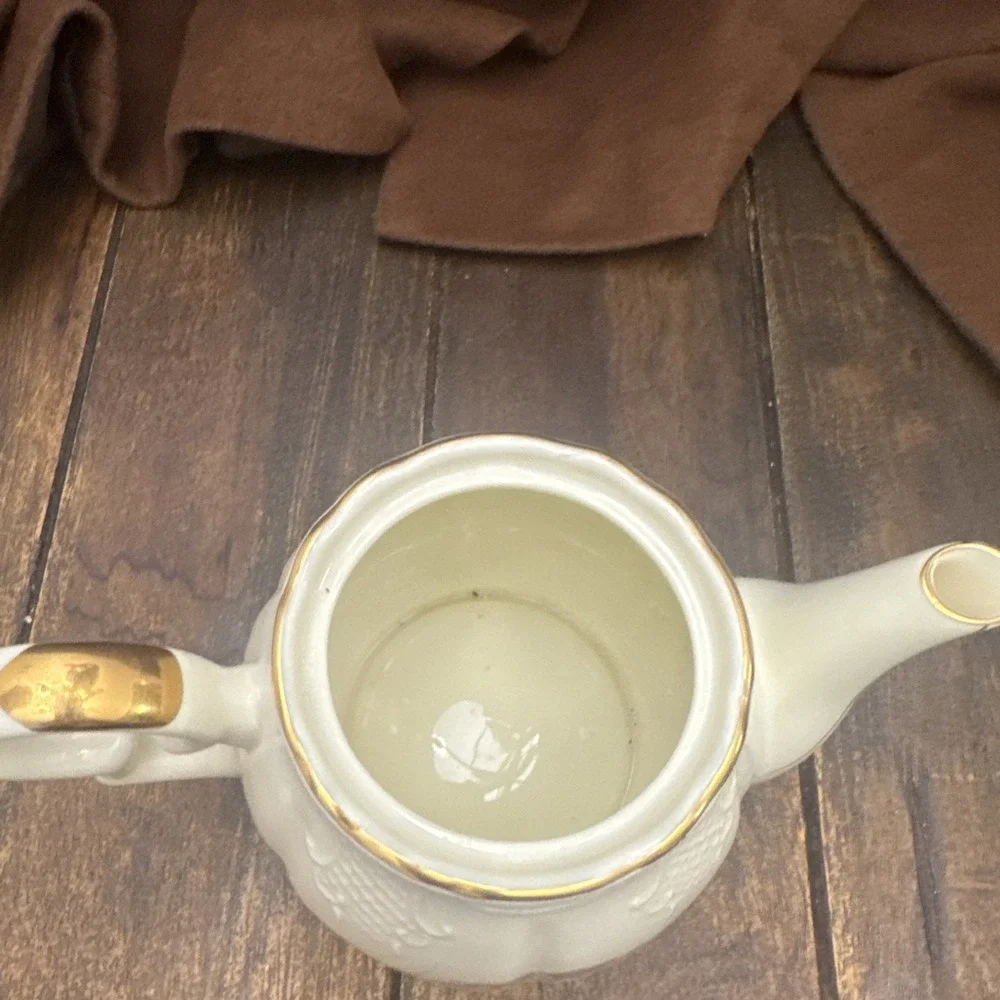 Lefton Tea Pot 50th Anniversary Excellent 7 1/2